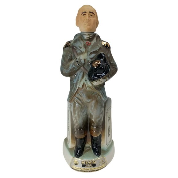 Jim Beam Decanter General John Stark 1972 Barware Collection Empty Bottle Vintag - Picture 1 of 7
